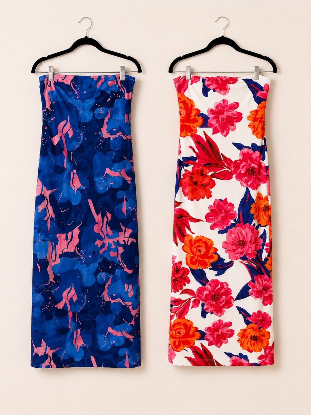 PRETTYGARDEN NWT 2pc Strapless Floral Maxi Dress Bundle - Size XS